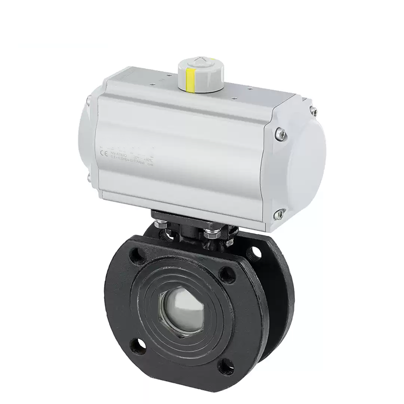 Pneumatic Wafer Carbon Steel Ball Valve PN64